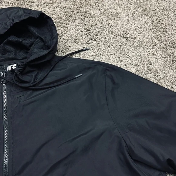 Russel Black Camo Windbreaker Size XL - Picture 10 of 12